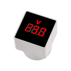 SINOTIMER V-PL Square Insert Type Household Digital AC Voltmeter EU Plug, V-PL EU Plug