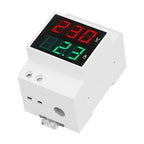 SINOTIMER SDM003-T 3 Digits DIN Rail Single-Phase AC Household Dual Display Voltage And Current Meter, SDM003-T