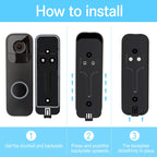For Blink Doorbell Backplate Replacement Part, Backplate  Black, Backplate White