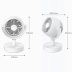 Desktop Air Circulation Fan Household Office Compact Mute Electrical Fan, USB Plug In, Battery Model