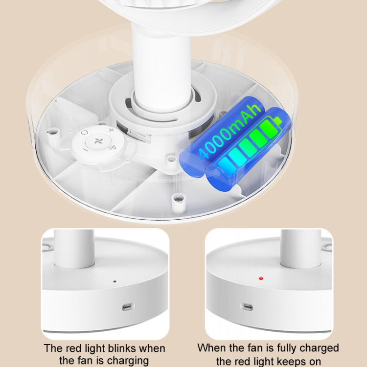 Desktop Air Circulation Fan Household Office Compact Mute Electrical Fan, USB Plug In, Battery Model