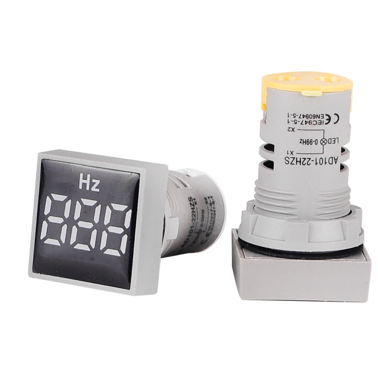 SINOTIMER ST17HZ 22mm Square LED Digital Display 50-75Hz AC Frequency Signal Indicator, ST17HZ