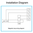 SINOTIMER SPM005 AC Digital Display Voltage Current Power Electricity Multifunctional Monitoring Meter, 20A, 100A, 200A