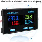 SINOTIMER SPM005 AC Digital Display Voltage Current Power Electricity Multifunctional Monitoring Meter, 20A, 100A, 200A