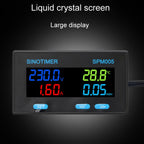 SINOTIMER SPM005 AC Digital Display Voltage Current Power Electricity Multifunctional Monitoring Meter, 20A, 100A, 200A