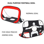 2 In 1 Pop Up Goal Football Training Goal Portable Football Cage For Indoor And Outdoor Use