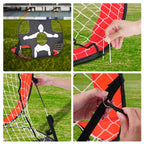 2 In 1 Pop Up Goal Football Training Goal Portable Football Cage For Indoor And Outdoor Use