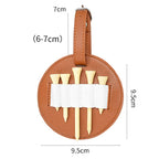 Leather Outdoor Waist Hanging Golf Spike Insert Pocket Storage Bag, Double-sided Black, Double-sided Brown, Single-sided Black, Single-sided Brown
