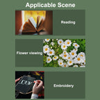 8039-5 LED Light Multifunctional Charging Hanging Neck Handheld Reading Magnifying Glass, 1.8X