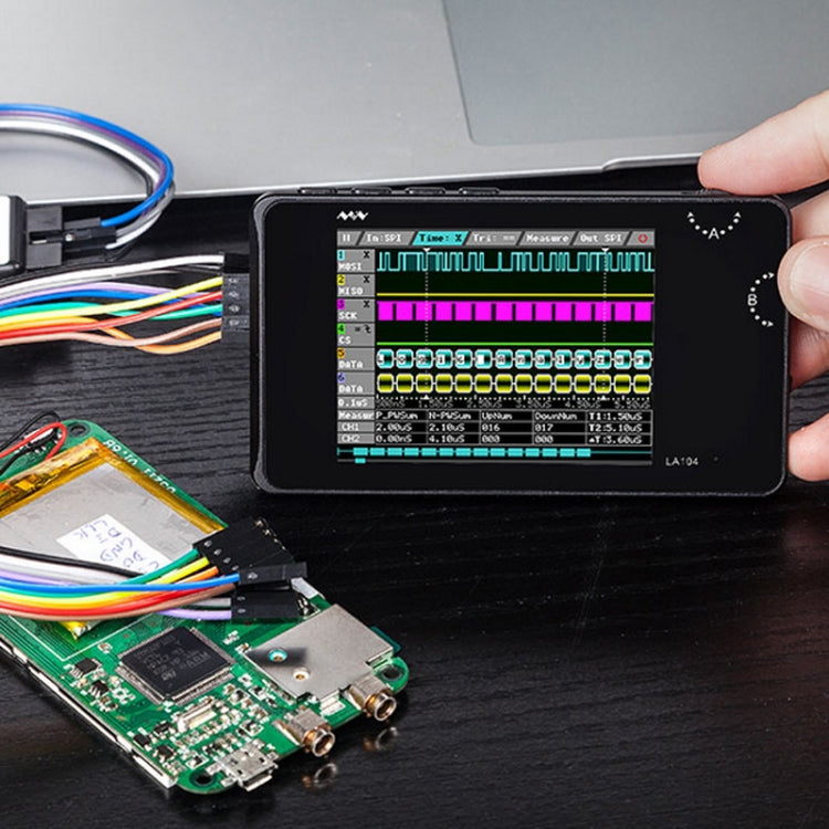 MINIWARE LA104 Logic Analyzer 4-Channel Debugging Assistant Sampling Analog Oscilloscope, LA104