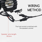 Motorcycle Mobile Phone Charging Stand With Bluetooth MP3 Speaker