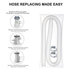 For Intex Swimming Pool Filter Pump Replacement, 1 Hose 2 Clamps, 2 Hoses 4 Clamps, 1 Hose 2 Clamps Blue, 2 Hoses 4 Clamps Blue