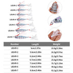 HENGJIA LB149 Slow Cranking Luminous Iron Plate Lead Fishing Bait Lua Naked Fake Bait, 10g, 15g, 20g, 25g, 30g, 40g, 60g
