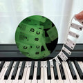 Luminous Silicone Piano Notes Guide Removable Piano Keyboard, 88 Keys Black Text, 88 Keys Color Text, 61 Keys Black Text, 61 Keys Color Text