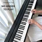 Luminous Silicone Piano Notes Guide Removable Piano Keyboard, 88 Keys Black Text, 88 Keys Color Text, 61 Keys Black Text, 61 Keys Color Text