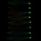8colors /Set HENGJIA SJ057 Luminous Wooden Shrimp Dummy Bait Squid Hook Hard Bait, 11cm 13.4g