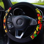 Color-blocked Neoprene Elastic Steering Wheel Cover Without Inner Ring