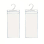 2pcs PVC Transparent Hook Bag Disability Placard Parking Sign Bag