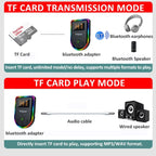 Q7 LED Digital Display Car Bluetooth Receiver HIFI Sound Quality Wireless Audio Adapter