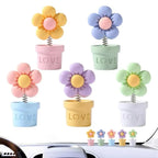 Simulated Small Flowerpot Car Center Console Decorative Ornaments