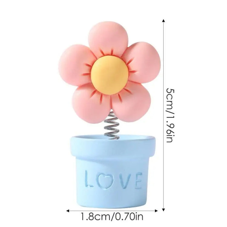 Simulated Small Flowerpot Car Center Console Decorative Ornaments