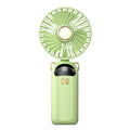 Foldable Digital Display USB Charging Fan Handheld Mute Hanging Neck Outdoor Small Fan