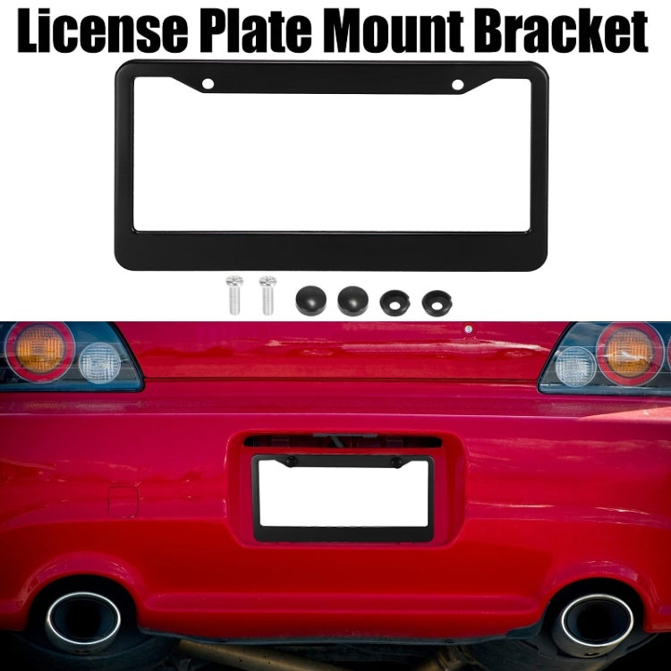 American Standard Aluminum Alloy License Plate Frame Including Accessories, Round Hole Aluminum Black, Round Hole Aluminum Spray White, Square Hole Rounded Corners Aluminum Black, Square Hole Round Corner Aluminum Spray White                           ...