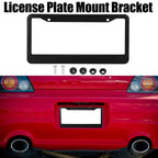 American Standard Aluminum Alloy License Plate Frame Including Accessories, Round Hole Aluminum Black, Round Hole Aluminum Spray White, Square Hole Rounded Corners Aluminum Black, Square Hole Round Corner Aluminum Spray White                           ...