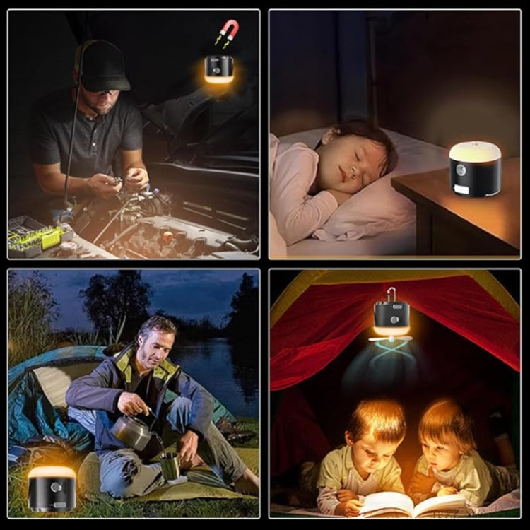 Outdoor Camping Tent Hanging Ambient Light Magnetic Spray Humidification Fan