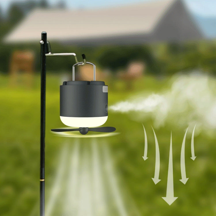 Outdoor Camping Tent Hanging Ambient Light Magnetic Spray Humidification Fan