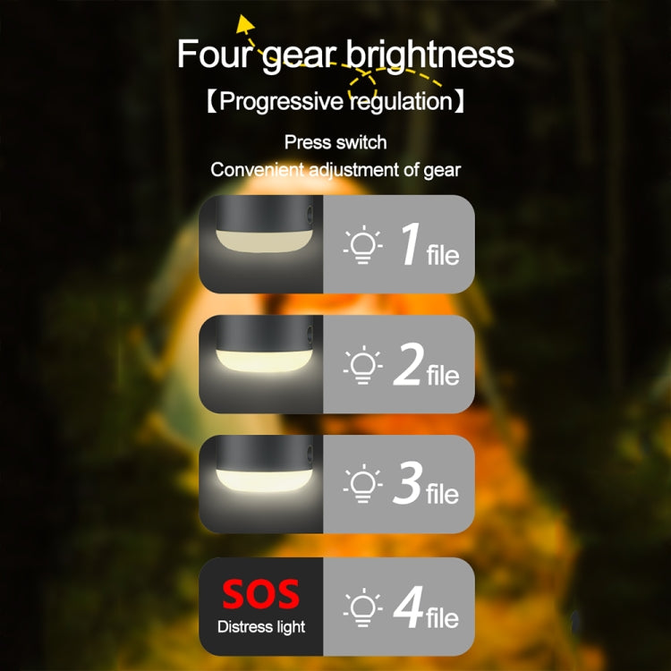 Outdoor Camping Tent Hanging Ambient Light Magnetic Spray Humidification Fan