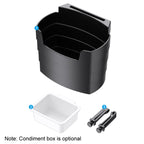 Car-Mounted French Fries Cup Holder Storage Box Multifunctional Trash Can, SD-1019, SD-1019B With Seasoning Box