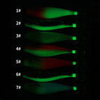 7colors /Set HENGJIA SJ051 Luminous Wooden Shrimp Dummy Bait Squid Hook Hard Bait, 9.5cm 10g