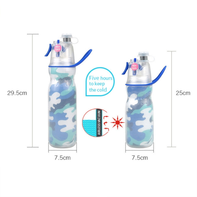 470ml Summer Outdoor Sports Training Spray Cooling Water Cup, Dream Purple 3-layers, F3 3-layers, Blue 3-layers, Colorful 3-layers, Watermelon 3-layers, Geometry 3-layers, Camouflage Green 3-layers, Basketball 3-layers, Football 3-layers, Rugby 3-layer...