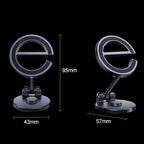 Letter E Magnetic Folding Car Phone Holder Rotatable Dashboard Stick-On Navigation Stand, D38