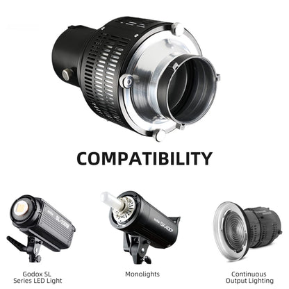 Optical Snoot Photo Studio Accessory for Flash Lamp with Bowens Mount
