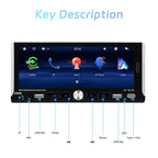 Single Spindle 6.9 inch MP5 With Knob Player Carplay Function Car MP4 Backup Camera, Standard, Standard+12 Light Camera, Standard+AHD Camera