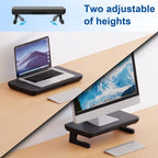 Oimaster Monitor Stand Riser Adjustable Height Laptop Bracket With Storage Drawer, Basic, Upgrade