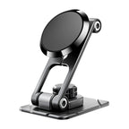 Foldable Suspension Car Phone Holder Magnetic Adhesive Type Metal Navigation Stand, D30