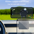 Foldable Suspension Car Phone Holder Magnetic Adhesive Type Metal Navigation Stand, D30
