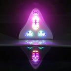 Solar Remote Control Signal Radio Shark Fin Antenna Anti-Tailgating Roof Warning Light