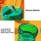 300ml Mini Children Water Mug Leakage-proof Student Plastic Portable Straw Cup