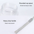 Outdoor Large Capacity Sports Mug Frosted Plastic Portable Leak-proof Teacups, 400ml Transparent Black, 400ml Transparent White, 400ml Transparent Green, 600ml Transparent White, 600ml Transparent Green, 600Mml Transparent Black, 800ml Transparent Blac...