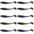 HENGJIA T-Tail Soft Dummy Bait Freshwater Fishing Lures, 7.5cm 10pcs /Pack, 10.5cm 6pcs /Pack
