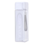 Simple Square Mug Portable Leak-Proof Plastic Cup Sports Camping Bottle, 500ml