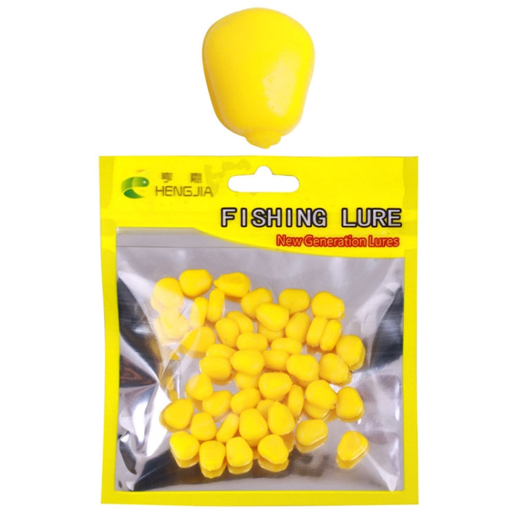 HENGJIA SO183 Floating Water Corn Soft Bait Plastic Lua Dummy Lures, 50pcs /Pack