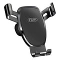 FAIK Car Cell Phone Holder Air Vent Triangle Gravity Sensor Car Phone Bracket, Black Frosted Model, Silver Frosted Model, Black Mirror Model, Silve Mirror Model