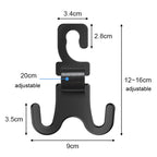 Car Electrical Bike Dual Hooks Stroller Portable Multi-Purpose Pole Hangers