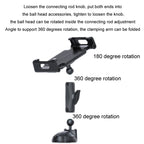 Multifunctional Car Dashboard Mobile Phone Folding Holder, Folding Back Clip, Folding Back Clip+Plastic Oval Ball, Folding Back Clip+Metal Oval Ball, Base Screw Fixation, Suction Cup Base Type A, Suction Cup Base Type B, Suction Cup Base Type C