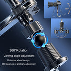 BUDK Triangle Gravity Sensor Car Phone Bracket Car Air Vent Navigation Holder, Buckle Model, Adhesive Model, Suction Cup Base Model, Bent Suction Cup Base Model, Hook Model